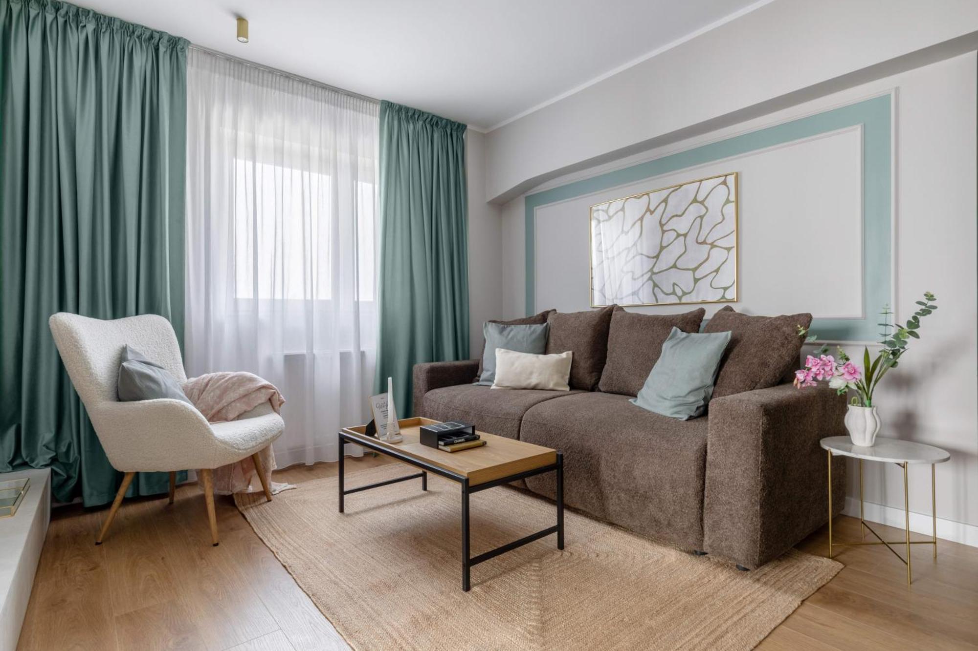 Holt - Sublime Minty Green 1Br On The Park Bukarest Kültér fotó